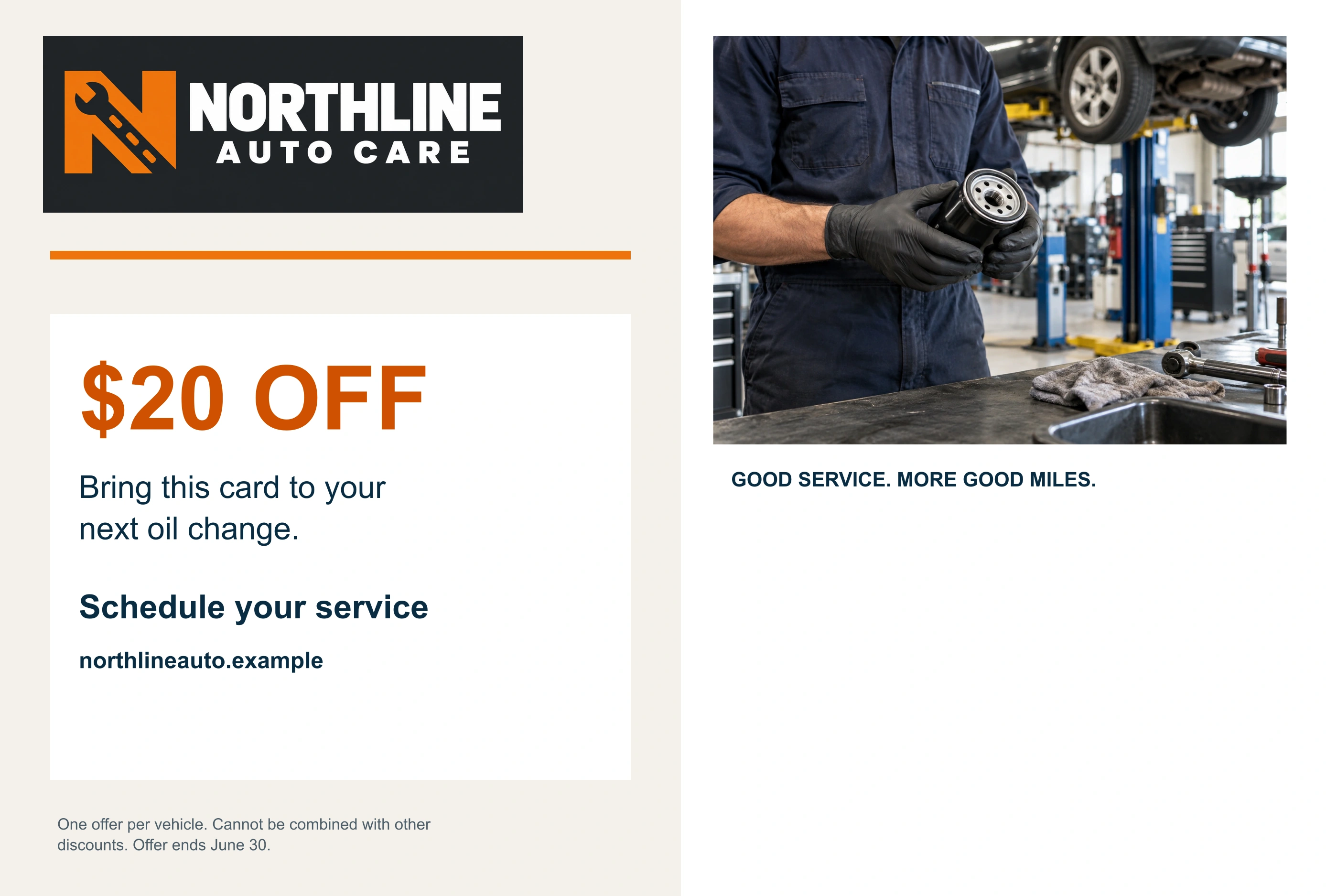 Automotive #3 postcard back
