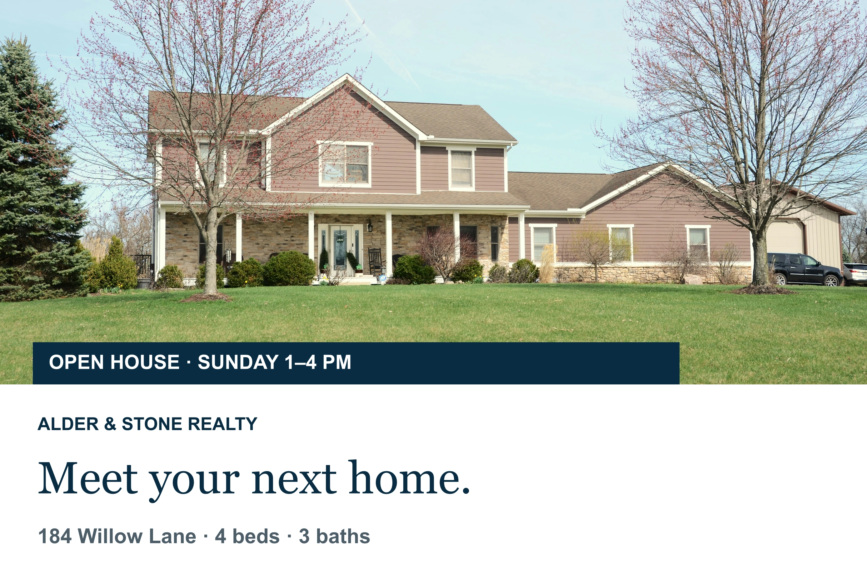 Real estate postcard design